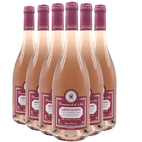 Val de Loire Cabernet Sauvignon Roséwein - Vignoble Drouard - g.g.A. - Loiretal Frankreich - Rebsorte Cabernet Sauvignon - 6x75cl von Generisch