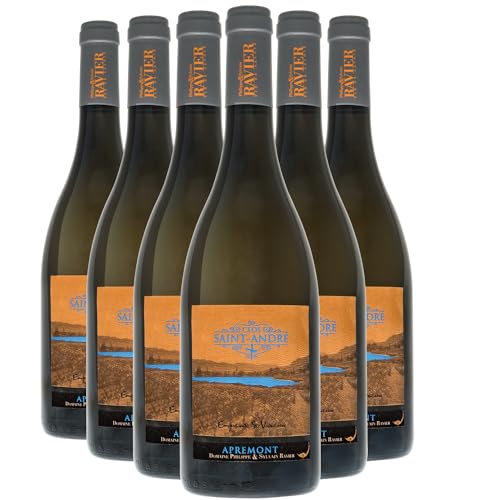 Vin de Savoie Apremont Le Clos Saint André Weißwein 2022 - Philippe et Sylvain Ravier - g.U. - Savoie - Bugey Frankreich - Rebsorte Jacquère - 6x75cl von Generisch