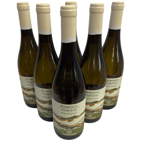 Vinchio Vaglio, "Montecroce" Cortese Piemonte DOC 2023, Weißwein aus Italien, 750 ml, 6er Set Vinchio Vaglio, "Montecroce" Cortese Piemonte DOC 2023, Weißwein aus Italien, 750 ml, 6er Set von Generisch