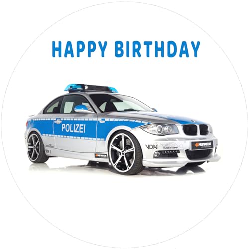 WUNSCHNAME Tortenbild, Zuckerbild mit Motiv, Essbares Foto für Torten, Tortenbild, Tortenaufleger Ø 20cm FONDANT Polizei Nr. 1 WUNSCHNAME Tortenbild, Zuckerbild mit Motiv, Essbares Foto für Torten, Tortenbild, Tortenaufleger Ø 20cm FONDANT Polizei Nr. 1 von Generisch