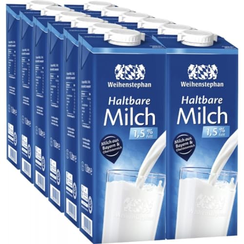 Weihenstephan Haltbare Milch 1,5% Fett 1000 mililiter X 12 STÜCK mit Pufai Grocery Weihenstephan Haltbare Milch 1,5% Fett 1000 mililiter X 12 STÜCK mit Pufai Grocery von Generisch