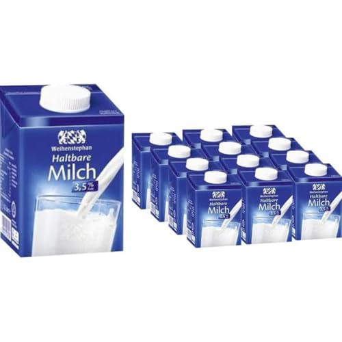 Pufai Weihenstephan Milch fettarme H-Milch 3,5% Fett, je 0,5 Liter, 12 Stück mit Pufai Karton Pufai Weihenstephan Milch fettarme H-Milch 3,5% Fett, je 0,5 Liter, 12 Stück mit Pufai Karton von Generisch