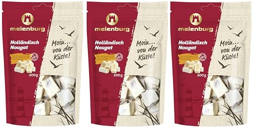 Weißer Nougat Torrone Holländischer Nougat mit Mandeln 3x 200g Meienburg Weißer Nougat Torrone Holländischer Nougat mit Mandeln 3x 200g Meienburg von Generisch