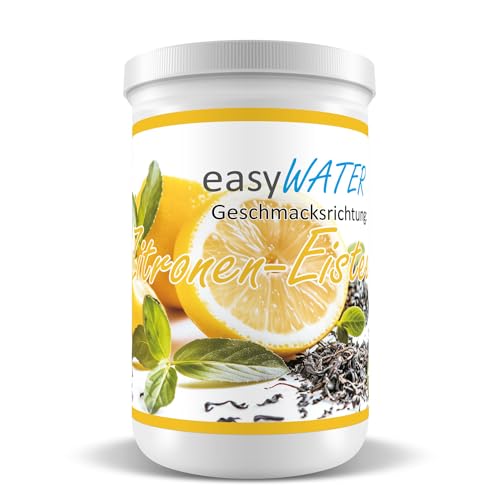 Zitronen-Eistee easyWater Getränkepulver│ Zuckerfreies Geschmackspulver für erfrischende Getränke │Nur 5 Kalorien auf 500ml Wasser│ohne Aspartam│Inhalt: 25 Portionen von Generisch