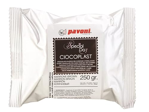Zuckerpapier24® Modellier Schokolade von Pavoni Italia® 250 gramm (Braun) [cpco250] von Generisch