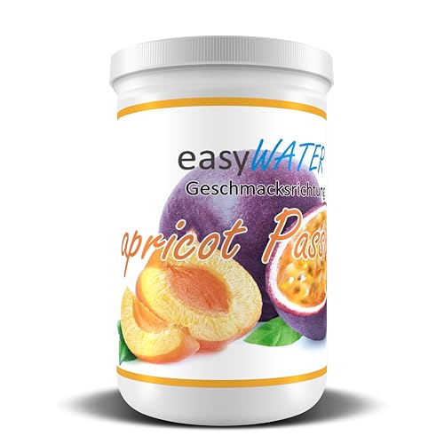 Generisch apricot-Passion easyWater Getränkepulver│ Zuckerfreies Geschmackspulver für erfrischende Getränke │Nur 5 Kalorien auf 500ml Wasser│ohne Aspartam│Inhalt: 25 Portionen von Generisch