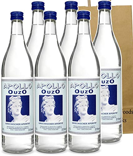 griechischer Ouzo 6x 700ml mit Geschenktasche von Generisch