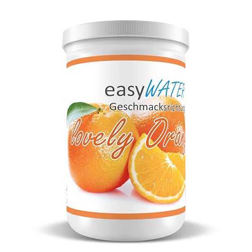 lovely-Orange easyWater Getränkepulver│ Zuckerfreies Geschmackspulver für erfrischende Getränke │Nur 5 Kalorien auf 500ml Wasser│ohne Aspartam│Inhalt: 25 Portionen von Generisch