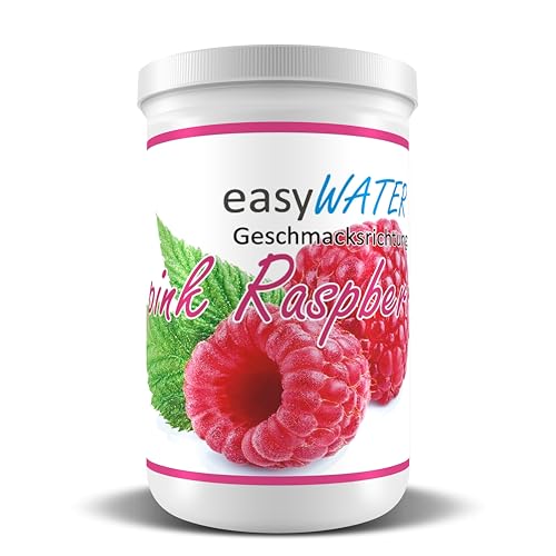 pink-Raspberry easyWater Getränkepulver│ Zuckerfreies Geschmackspulver für erfrischende Getränke │Nur 5 Kalorien auf 500ml Wasser│ohne Aspartam│Inhalt: 25 Portionen von Generisch