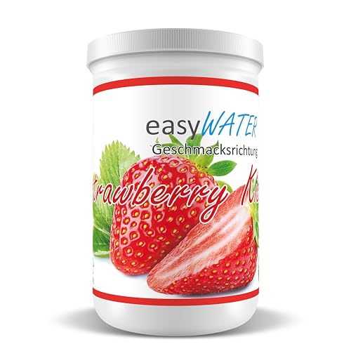 strawberry-Kiss easyWater Getränkepulver│ Zuckerfreies Geschmackspulver für erfrischende Getränke │Nur 5 Kalorien auf 500ml Wasser│ohne Aspartam│Inhalt: 25 Portionen von Generisch