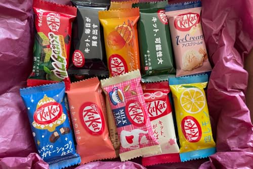 wellbeing Dagashi Geschenkbox mit 20 japanischen Schokoriegeln und einem Anime-Sticker von Nestlé