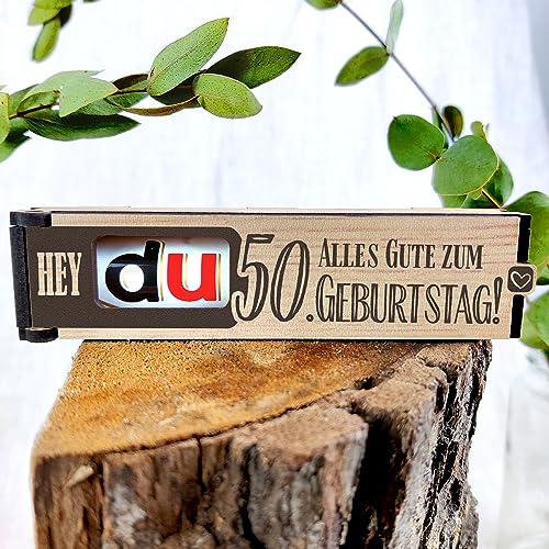 Schokoriegel Geschenkbox inkl. Duplo - 50 Geburtstag Deko, Geschenkideen zum 50 Geburtstag, für Frauen und Männer, Geschenk von Generisch