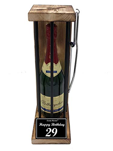 Eiserne Reserve Geschenk 29 Geburtstag Rotkäppchen Sekt Black Edition Text s/w Happy Birthday 29 Geburtstag Sekt (1 x 0.75 l) von Eiserne Reserve