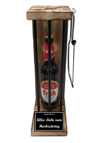 Früh Kölsch Hochzeitstag Geschenke - Eiserne Reserve Black Edition Bier Biergeschenk s/w Alles Gute zum Hochzeitstag Bier (1 x 0.5 l) von Genial-Anders