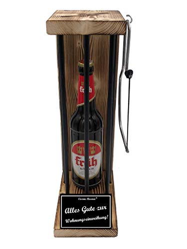 Früh Kölsch Geschenk Einzug neue Wohnung - Eiserne Reserve Black Edition Bier Biergeschenk s/w Alles Gute zur Wohnungseinweihung Bier (1 x 0.5 l) von Genial-Anders