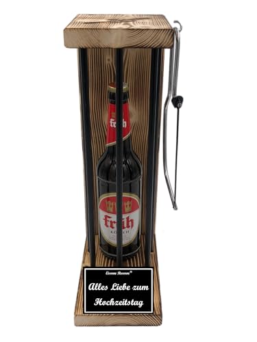 Früh Kölsch Hochzeitstag Geschenke - Eiserne Reserve Black Edition Bier Biergeschenk s/w Alles Liebe zum Hochzeitstag Bier (1 x 0.5 l) von Genial-Anders
