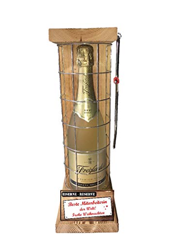 Eiserne Reserve Geschenkset Mitarbeiterin Weihnachten Danke Freixenet Sekt Gitter -r- Weihnachten: Beste Mitarbeiterin der Welt Frohe Weihnachten Sekt (1 x 0.75 l) Eiserne Reserve Geschenkset Mitarbeiterin Weihnachten Danke Freixenet Sekt Gitter -r- Weihnachten: Beste Mitarbeiterin der Welt Frohe Weihnachten Sekt (1 x 0.75 l) von Eiserne Reserve