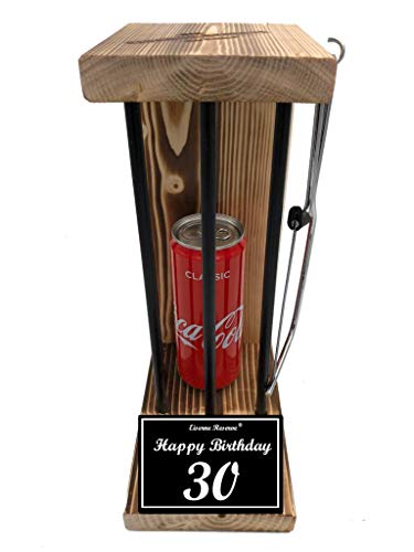 Cola Geschenk 30 Geburtstag Mann und Frau - Coca Cola Geschenk 30 Geburtstag Eiserne Reserve Black Edition - lustige Scherzartikel Geschenk-Idee -s- HB 30 Geburtstag von Genial-Anders