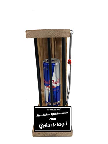 Red Bull Geschenk Geburtstag Geschenke - Red Bull Eiserne Reserve Black Edition - Geschenk Set für Männer Frauen Geschenkidee -s- Herzl. Glückw. zum Geburtstag von Genial-Anders