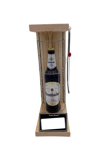 Krombacher Geschenk mit eigenem Text Eiserne Reserve Gitterkäfig Biergeschenk Text s/w Neutral zum SELBST BESCHRIFTEN Bier (1 x 0.5 l) Krombacher Geschenk mit eigenem Text Eiserne Reserve Gitterkäfig Biergeschenk Text s/w Neutral zum SELBST BESCHRIFTEN Bier (1 x 0.5 l) von Genial-Anders