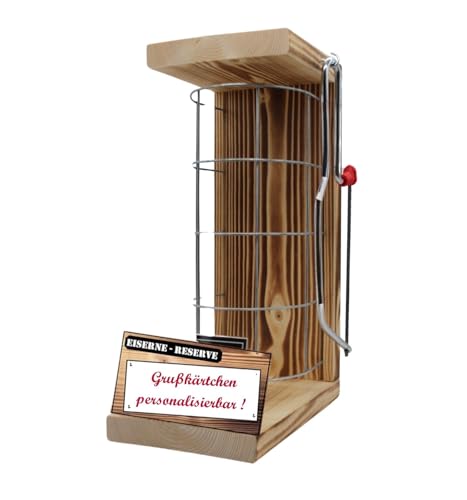 Personalisierte Geschenke für Männer Frauen Geschenkidee mit Namen - Eiserne Reserve Gitter Text rot Rohling L leer zum SELBST Befüllen incl. Notsäge - Papa Mama Geburtstag Hochzeit Personalisierte Geschenke für Männer Frauen Geschenkidee mit Namen - Eiserne Reserve Gitter Text rot Rohling L leer zum SELBST Befüllen incl. Notsäge - Papa Mama Geburtstag Hochzeit von Genial-Anders