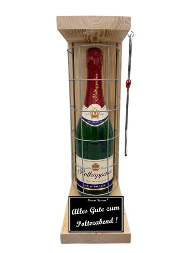 Lustiges Polterabend Geschenk witzige originelle Eiserne Reserve Rotkäppchen Sekt Gitterkäfig incl. Notsäge Text s/w Alles Gute zum Polterabend Sekt (1 x 0.75 l) Lustiges Polterabend Geschenk witzige originelle Eiserne Reserve Rotkäppchen Sekt Gitterkäfig incl. Notsäge Text s/w Alles Gute zum Polterabend Sekt (1 x 0.75 l) von Genial-Anders