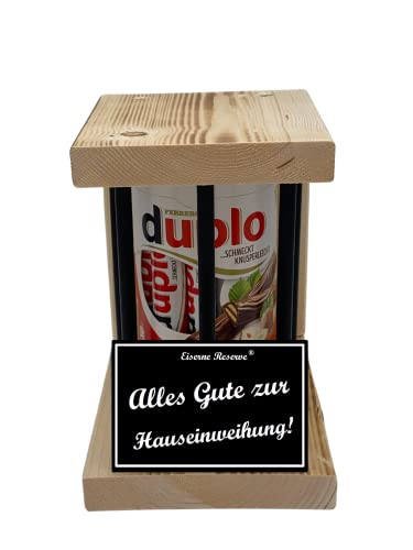 duplo Riegel - Notfall Reserve - Black Edition - Alles Gute zur Hauseinweihung - Hauseinweihung Geschenk - Die süße lustige Geschenkidee aus Holz für Männer und Frauen von Genial-Anders