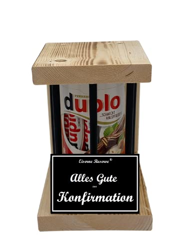 Konfirmation Geschenk duplo Riegel Notfall Reserve Black Edition Konfirmationsgeschenke für Jungen Konfirmation Geschenke Mädchen Text s/w Alles Gute zur Konfirmation von Genial-Anders