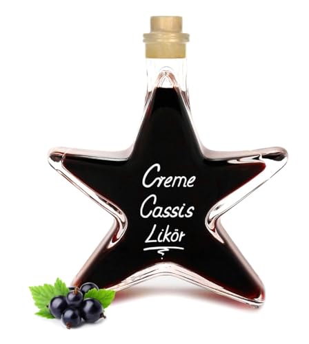 5x Creme de Cassis Likör 0,2 L Sternflasche für Kir Royal Feuerwerk der Aromen! 18% Vol. Mengenrabatt von Geniess-Bar!