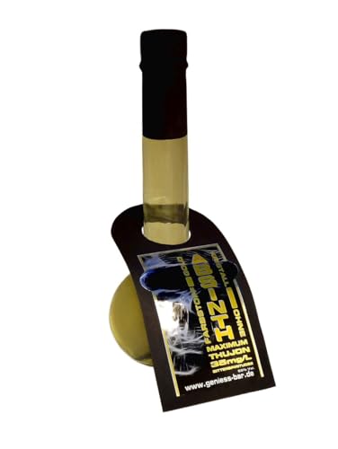 Absinth Gold Kristall Laborkolben Flasche 0,2L Maximal erlaubter Thujongehalt 35mg/L 55% Vol von Geniess-Bar!