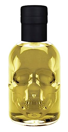 Absinth Gold Kristall Skull 0,2 L Totenkopf ohne Farbstoff mit maximal erlaubtem Thujongehalt 35mg/L 55% Vol von Geniess-Bar!