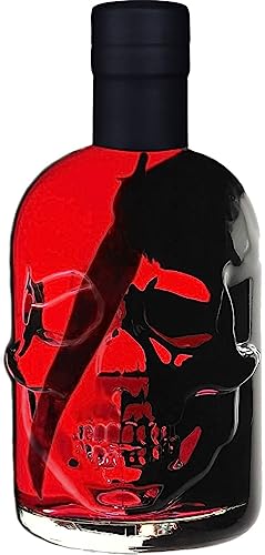 Absinth Rot Skull Totenkopf 0,5L Red Chili max. erlaubtem Thujon 35mg/L 55% Vol von Geniess-Bar!