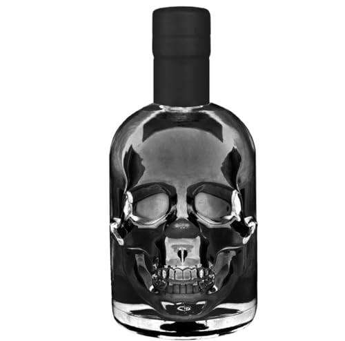 Absinth Skull Totenkopf Schwarz Black 0,5L mit maximal erlaubtem Thujon 35mg/L Schwarzer Absinth 55% Vol. 500ml von Geniess-Bar!