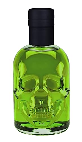 Absinth Skull Totenkopf grün 0,5L Testurteil SEHR GUT(1,4) Maximal erlaubter Thujongehalt 35mg/L 55% Vol. 500ml grüner Absinth von Geniess-Bar!