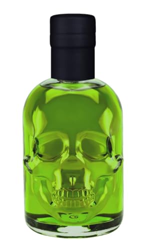 Absinth Skull Totenkopf grün 0,5L Testurteil SEHR GUT(1,4) Maximal erlaubter Thujongehalt 35mg/L 55% Vol. 500ml grüner Absinth von Geniess-Bar!