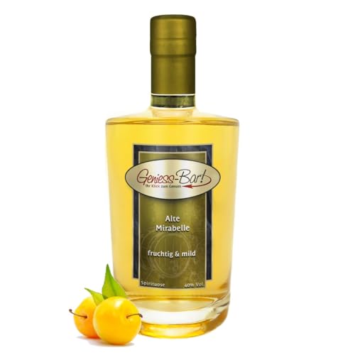 Alte Mirabelle 0,35L intensiv fruchtig & sehr mild Schnaps Obstler kein Brand 40% Vol. von Geniess-Bar!