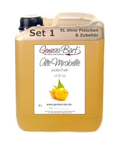 Alte Mirabelle 5L intensiv fruchtig & sehr mild Schnaps Obstler kein Brand 40% Vol von Geniess-Bar!