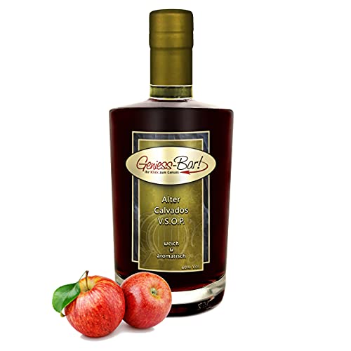 Alter Calvados V.S.O.P. 0,35L Apfelbrand sehr mild & aromatisch 40% Vol von Geniess-Bar!