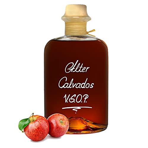 Alter Calvados V.S.O.P. 0,5L Aromatisch & sehr weich Apfel Brand Normandie 40% Vol. von Geniess-Bar!