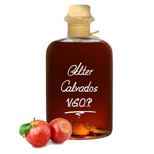 Alter Calvados V.S.O.P. 0,5L Aromatisch & sehr weich Apfel Brand Normandie 40% Vol. von Geniess-Bar!