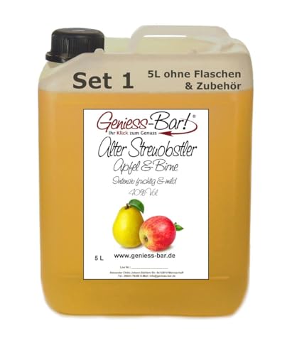 Alter Streuobstler Apfel & Birne 5L wunderbar aromatisch & sehr mild 40% Vol von Geniess-Bar!