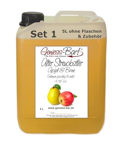 Alter Streuobstler Apfel & Birne 5L wunderbar aromatisch & sehr mild 40% Vol Alter Streuobstler Apfel & Birne 5L wunderbar aromatisch & sehr mild 40% Vol von Geniess-Bar!