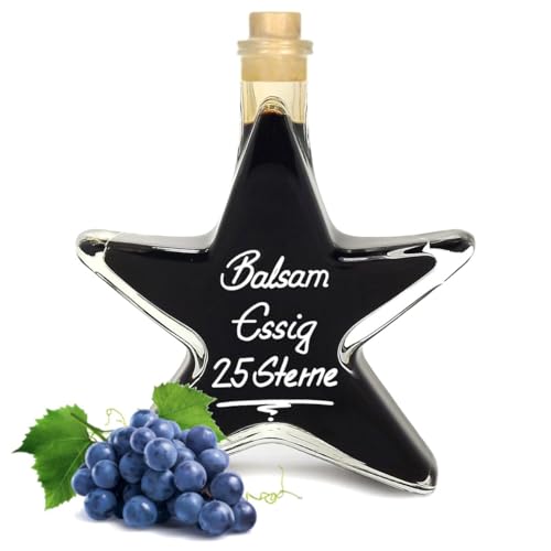 Balsam Essig 25 Sterne 0,2L Sternflasche fast sirupartig konzentriert und sehr mild 6% Säure von Geniess-Bar!