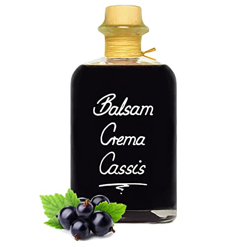 Balsamico Creme Cassis 0,5L 3% Säure mit original Crema di Aceto Balsamico di Modena IGP. von Geniess-Bar!