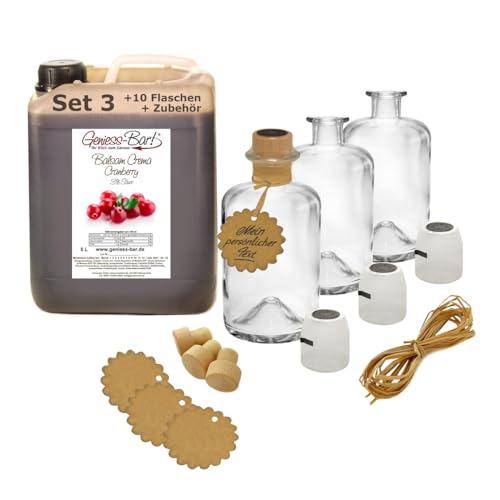 Geniess-Bar! Balsamico Creme Cranberry (5 Liter + 10 Flaschen) - Premium Crema di Aceto Balsamico di Modena IGP mit 3% Säure Geniess-Bar! Balsamico Creme Cranberry (5 Liter + 10 Flaschen) - Premium Crema di Aceto Balsamico di Modena IGP mit 3% Säure von Geniess-Bar!