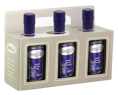 Balsamico Creme Geschenkbox 3x0,35L Feige/Cranberry/Granatapfel in premium Qualität Balsamico Creme Geschenkbox 3x0,35L Feige/Cranberry/Granatapfel in premium Qualität von Geniess-Bar!