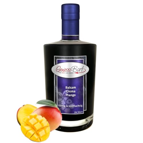 Balsamico Creme Mango 0,5L 3% Säure mit original Crema di Aceto Balsamico di Modena IGP von Geniess-Bar!