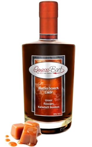 Butter Scotch Likör 0,5L Karamell Bonbon mit einem Hauch Whisky 18% Vol. Butter Scotch Likör 0,5L Karamell Bonbon mit einem Hauch Whisky 18% Vol. von Geniess-Bar!