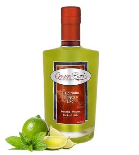 Caipirinha Limettenlikör 0,7 L spritzig fruchtiger Cocktail Likör 16% Vol Caipirinha Limettenlikör 0,7 L spritzig fruchtiger Cocktail Likör 16% Vol von Geniess-Bar!