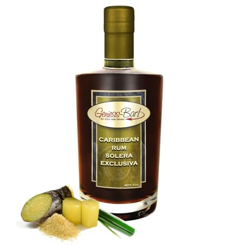 Caribbean Rum Solera Exclusiva 0,5L Explosion karibischer Aromen & sehr weich 40% Vol von Geniess-Bar!